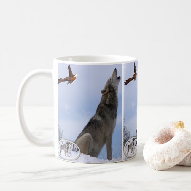 Wolfsmug Kaffeetasse (Mit Donut)