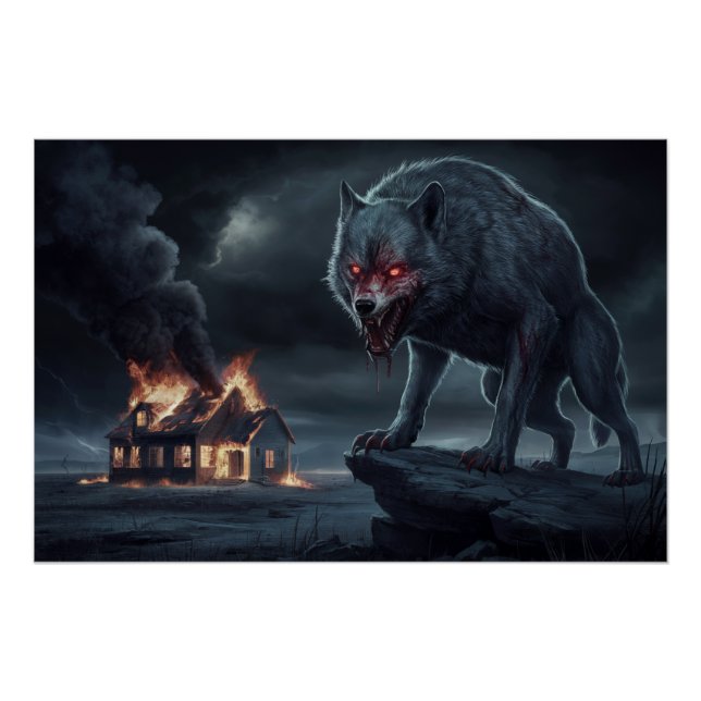 Wolfsposter 03 poster (Vorderseite)