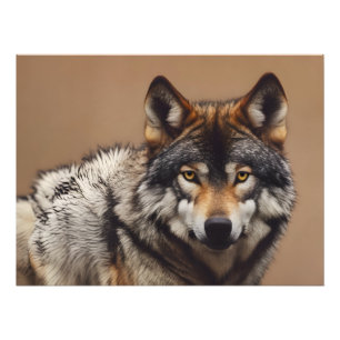 Wolfsprotrait Fotodruck