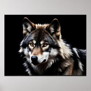 Wolfsprotrait Poster