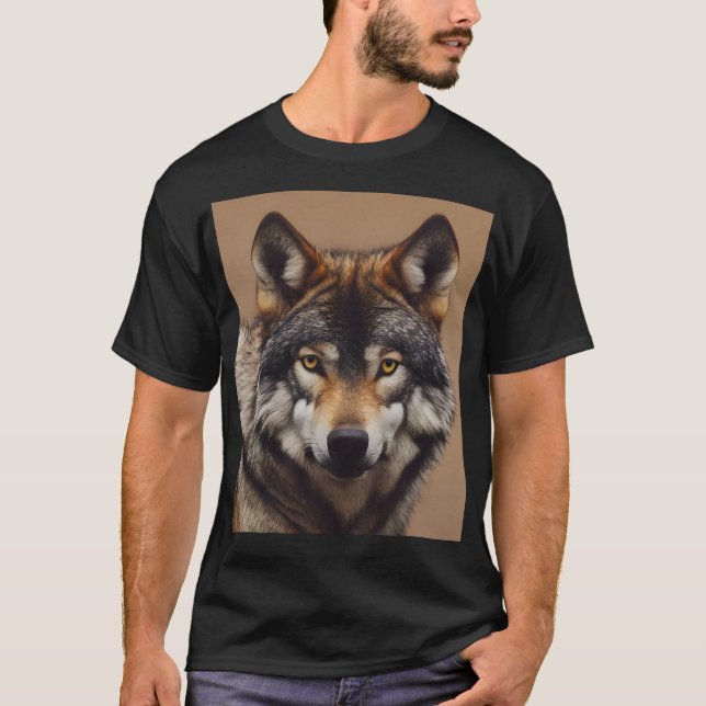Wolfsprotrait T-Shirt (Vorderseite)