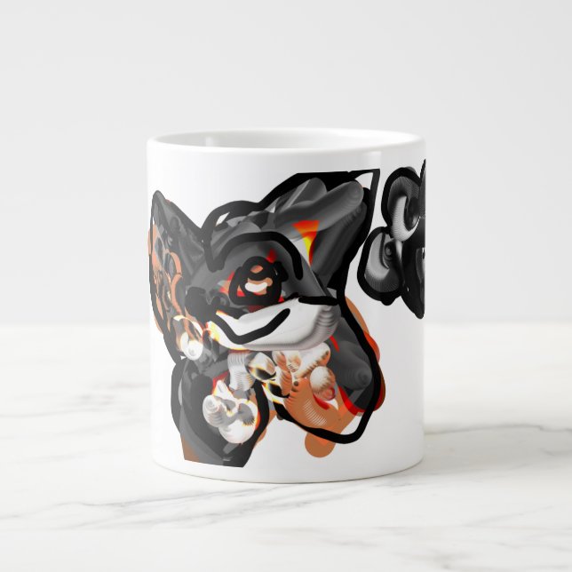 Wolfspucke Jumbo-Tasse (Vorderseite)