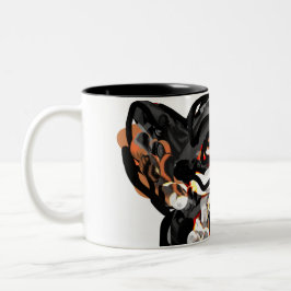 Wolfspucke Zweifarbige Tasse