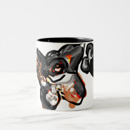 Wolfspucke Zweifarbige Tasse