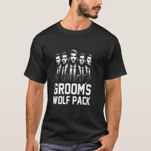 Wolfsrudel des Bräutigams Trauzeugen Junggesellena T-Shirt