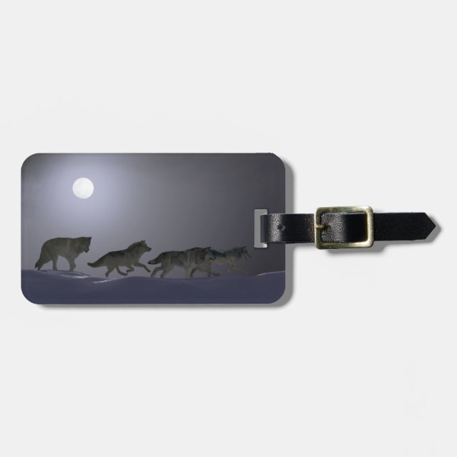 Wolfsrudel  gepäckanhänger (Vorderseite horizontal)
