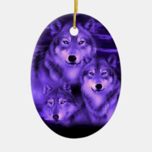 Wolfsrudel Keramikornament