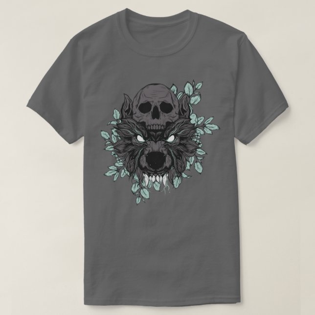 Wolfsschädel T-Shirt (Design vorne)