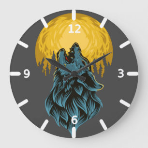 Wolfsuhr Große Wanduhr