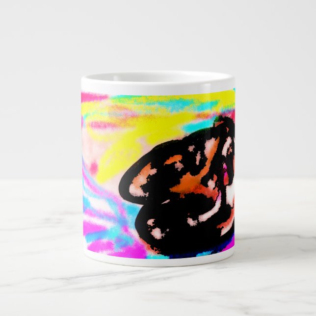 Wolfsuntergang wild  Jumbo-Tasse (Vorderseite)