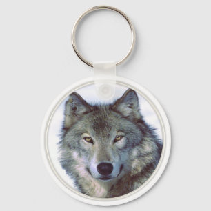 Wolftiertotem Schlüsselanhänger