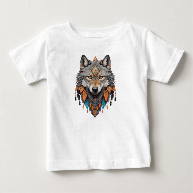 WolfYellowstone Nationalpark Wolf Mountains Vin Baby T-shirt (Vorderseite)