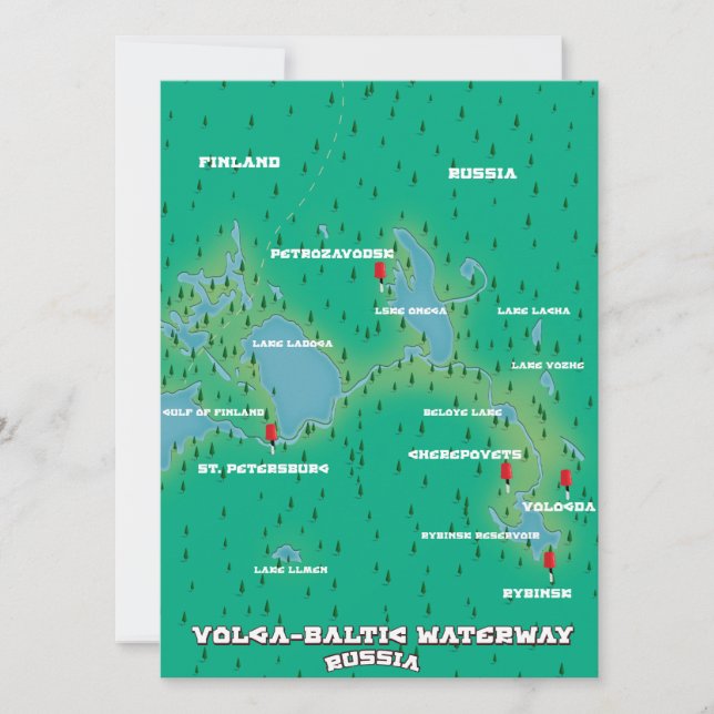 Wolga-Baltic-Wasserstraße Russland (Vorderseite)
