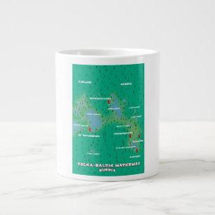 Wolga-Baltischer Wasserweg Russland Jumbo-Tasse