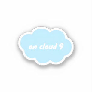 Wolke 9 aufkleber