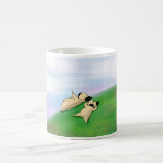 Wolke, die Möpse anstarrt Kaffeetasse