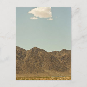 Wolke über Wüste und Berge von Nevada Postkarte