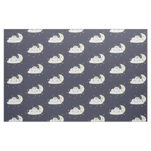 Wolke und Mond Stoff