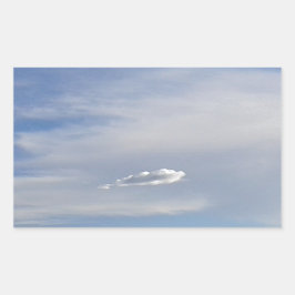 Wolke und Wolke Rechteckiger Aufkleber