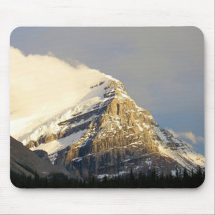 Wolken abrollen Schneeberg in Kanada Mousepad