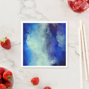 Wolken Abstrakte Wasserfarbe Serviette