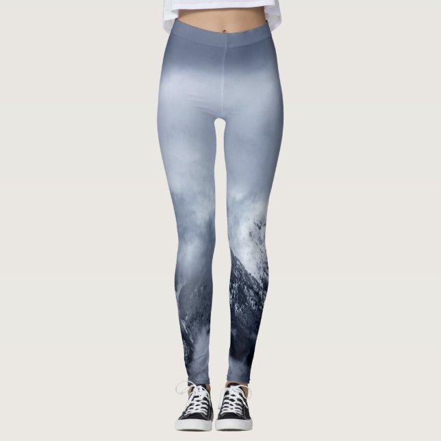 Wolken auf dem Berg Storžič, Slowenien Leggings (Vorderseite)