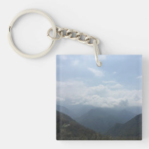 Wolken auf dem Hügel Himmel Blaue Farbe Fotografie Schlüsselanhänger
