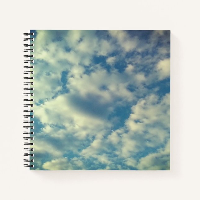 Wolken ausbreiten notizbuch (Vorderseite)