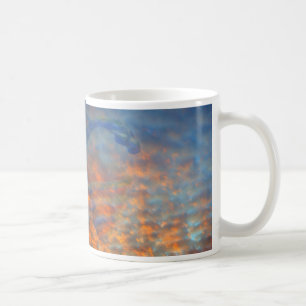 Wolken Blau Orange Mackeral Serpent Kaffeetasse