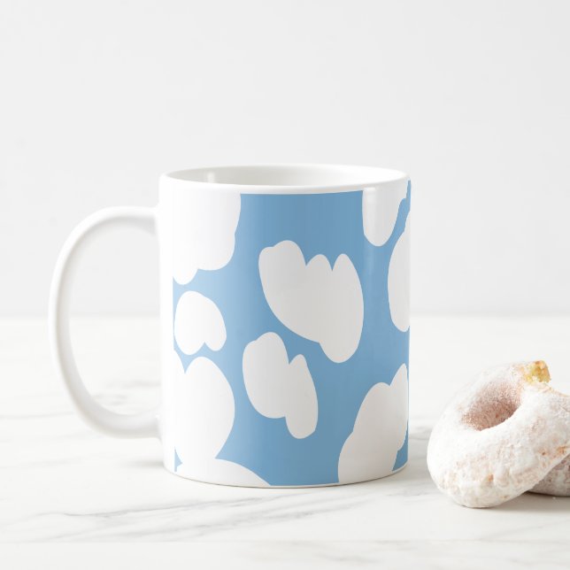 Wolken Blauer Himmel Wolken Kaffeetasse (Mit Donut)