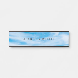 Wolken Blue Sky Moderne einfache und elegante Vorl Türschild