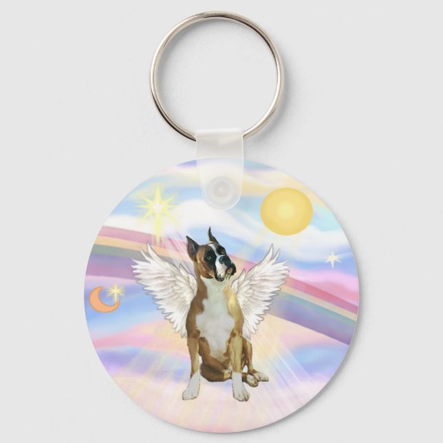 Wolken - Boxer ANgel (Ackerohren #1) Schlüsselanhänger (Vorderseite)