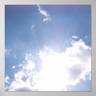 Wolken des Inspirationsplakats Poster