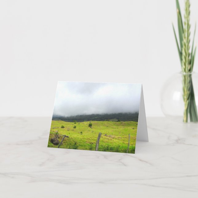 Wolken, die auf Weiden absinken Upland Karte (Vorderseite)