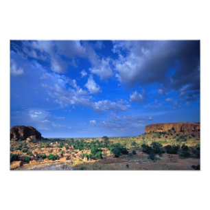 Wolken, die über den Himmel fliegen Fotodruck