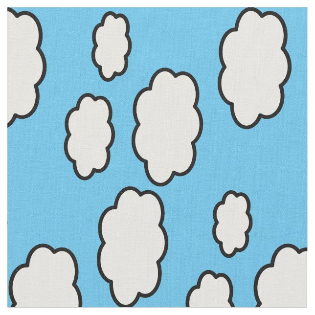 Wolken-Druck-Gewebe Stoff (Nahaufnahme)
