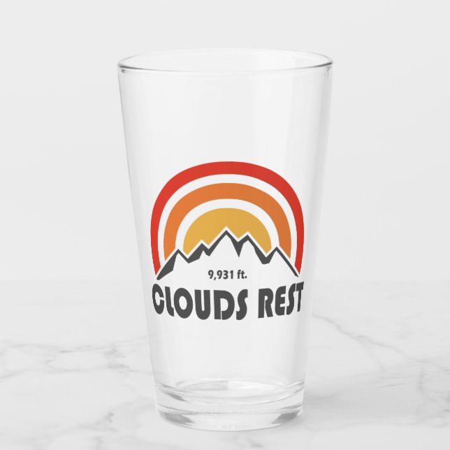 Wolken Erholung Berg Yosemite Glas (Vorderseite)