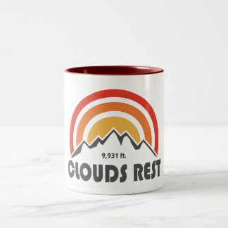 Wolken Erholung Berg Yosemite Zweifarbige Tasse