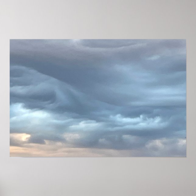 Wolken Foto Poster (Vorne)