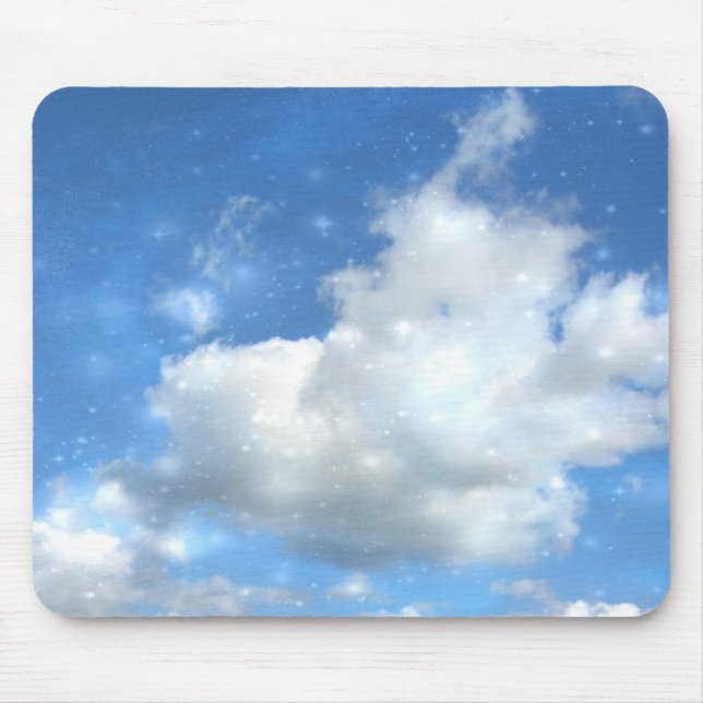 Wolken-Glitzern Mousepad (Vorne)
