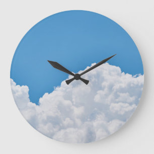 Wolken Große Wanduhr
