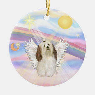 Wolken - Havanese Keramikornament