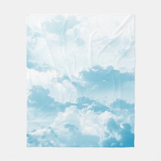 Wolken Himmel Cartoon Vektorbilder Fleecedecke (Vorderseite)