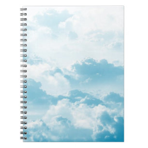 Wolken Himmel Cartoon Vektorbilder Notizblock