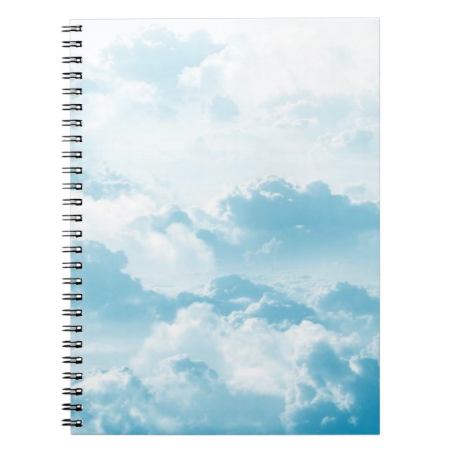 Wolken Himmel Cartoon Vektorbilder Notizblock (Vorderseite)