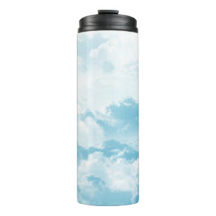 Wolken Himmel Cartoon Vektorbilder Thermosbecher