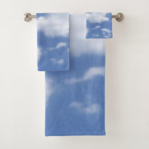 Wolken im blauen Himmel Handtuch-Set