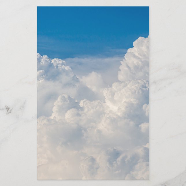 Wolken im Himmel Briefpapier (Vorderseite)