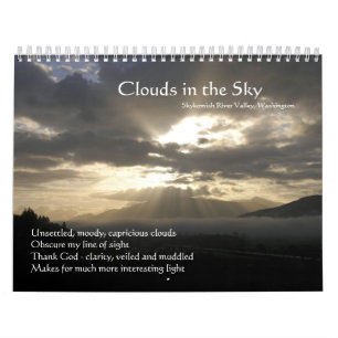Wolken im Himmelskalender Kalender