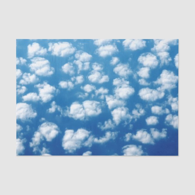 Wolken im Himmelsmuster Seidenpapier (Vorderseite)